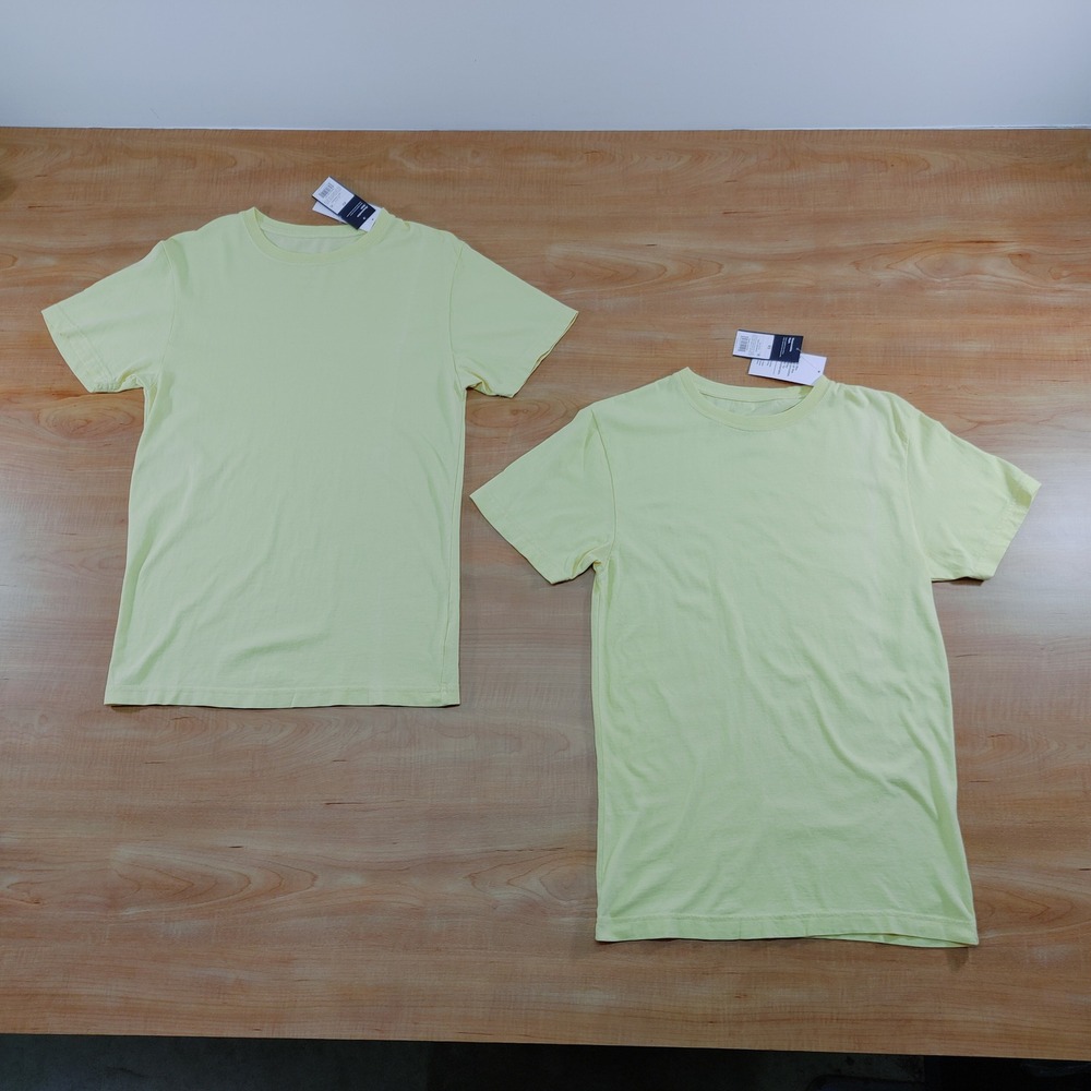 Original Use Tee‎ Shirt Marigold Yellow Crew Neck Short Sleeve Basic Casual Top